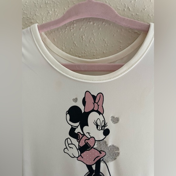 Disney Junior Minnie Mouse 3T Cream and Pink Tulle Dress - Picture 4 of 16